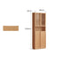 Waco Natural Solid Oak Display Bookcase Cabinet