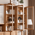 Waco Natural Solid Oak Display Bookcase Cabinet
