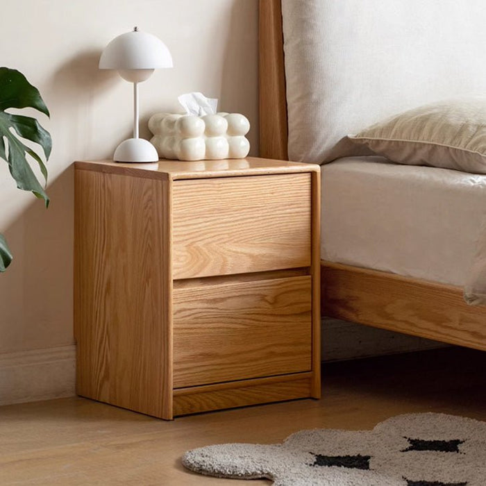 Warburg Natural Solid Oak Bedside Table