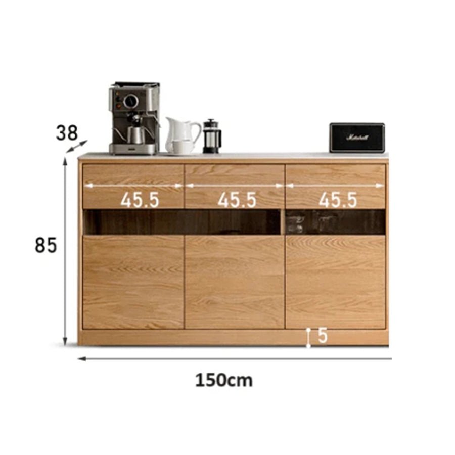 Warburg Natural Solid Oak Sideboard