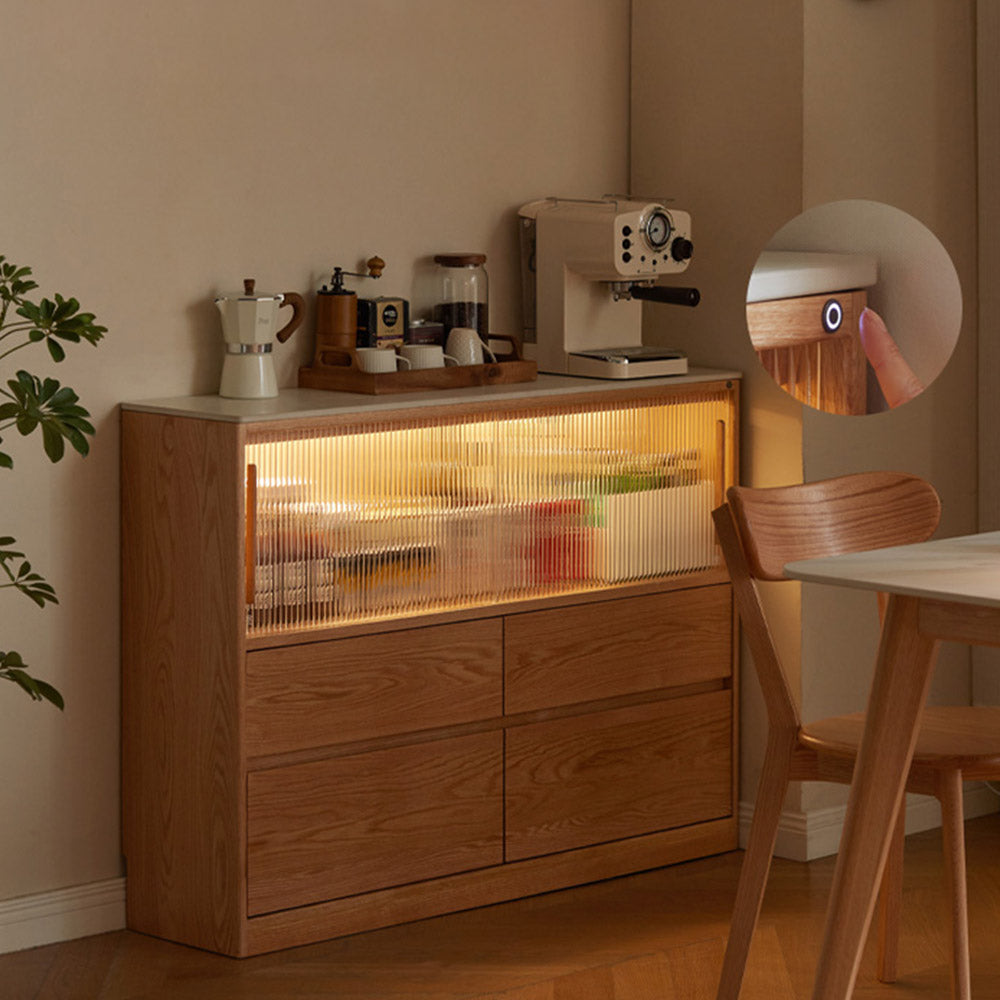 Warburg Natural Solid Oak Small Sideboard