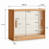 Warburg Natural Solid Oak Table Shelf