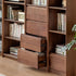Warburg Natural Solid Walnut Bookcase | Oak Furniture Store