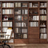 Warburg Natural Solid Walnut Bookcase | Oak Furniture Store