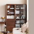 Warburg Natural Solid Walnut Bookcase | Oak Furniture Store