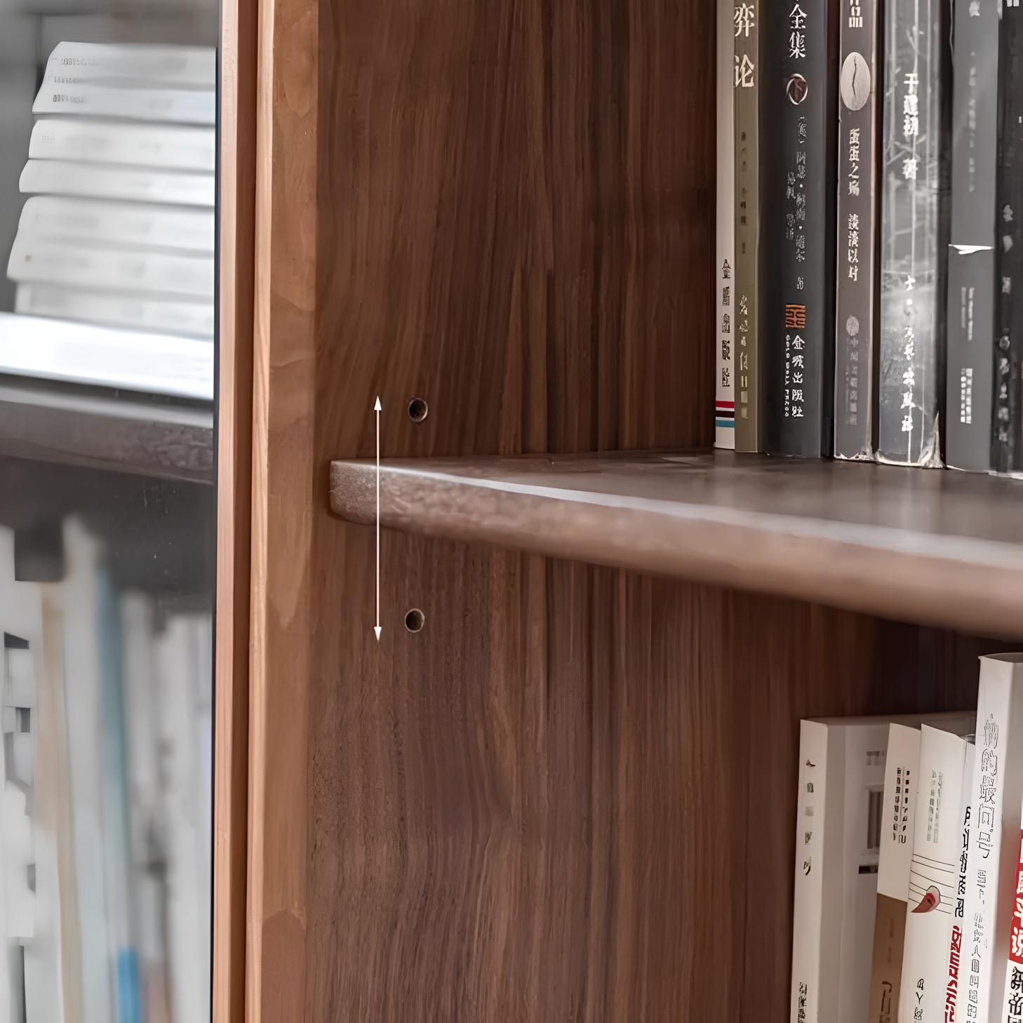 Warburg Natural Solid Walnut Bookcase | Oak Furniture Store