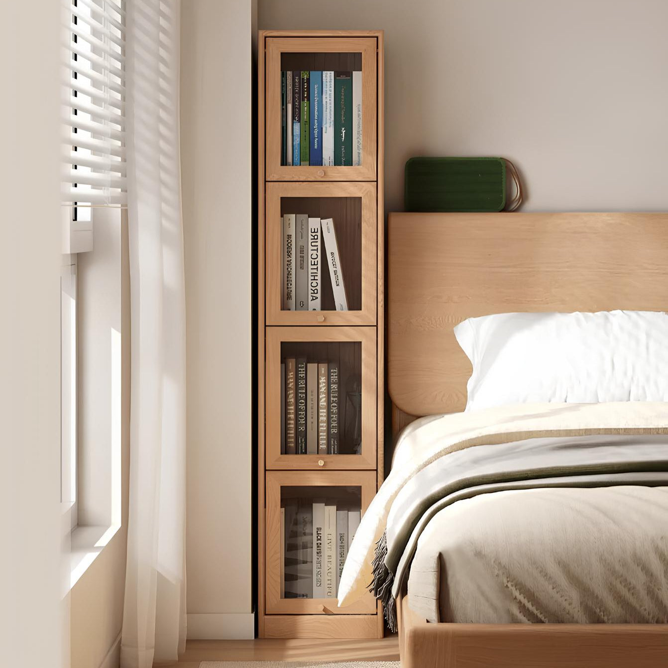 Warburg Solid Oak Display/Bookcase