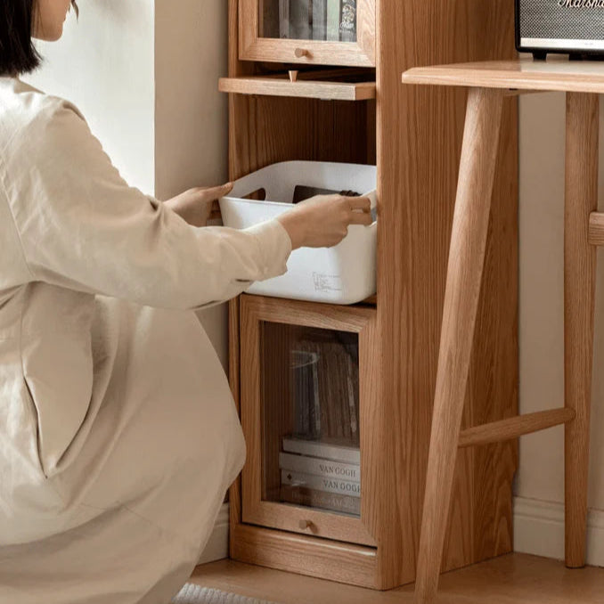 Warburg Solid Oak Display/Bookcase