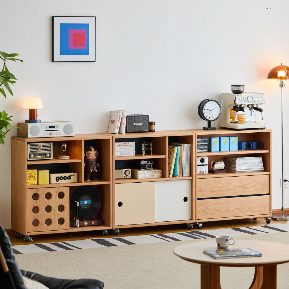 Warsaw Solid Cherry Movable Modular Sideboard