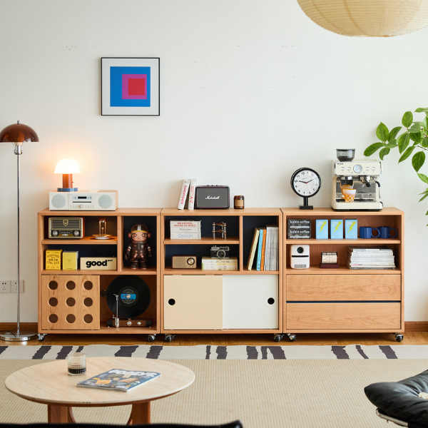 Warsaw Solid Cherry Movable Modular Sideboard