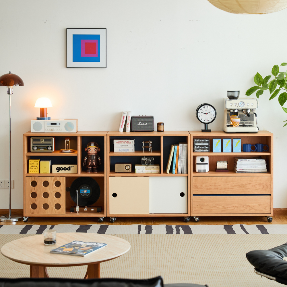 Warsaw Solid Cherry Movable Modular Sideboard