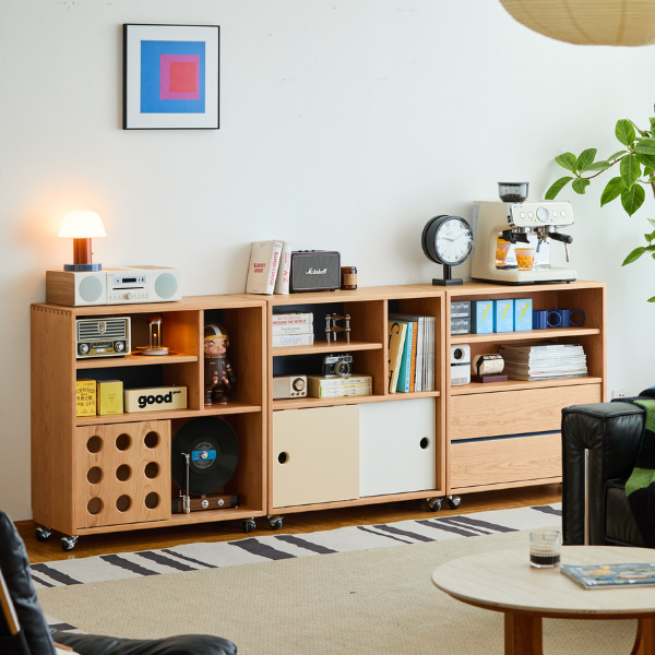 Warsaw Solid Cherry Movable Modular Sideboard