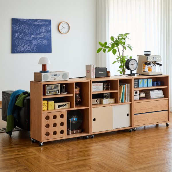 Warsaw Solid Cherry Movable Modular Sideboard