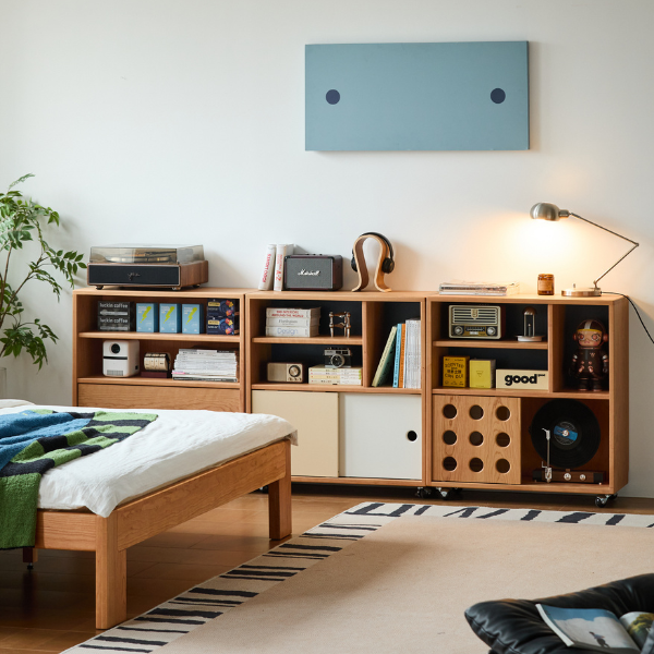 Warsaw Solid Cherry Movable Modular Sideboard