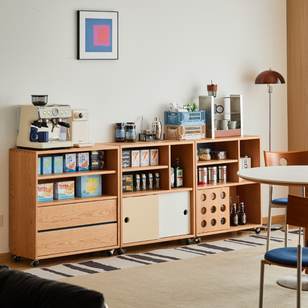 Warsaw Solid Cherry Movable Modular Sideboard