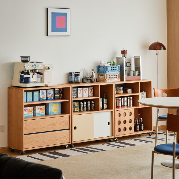 Warsaw Solid Cherry Movable Modular Sideboard