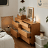 Wells Natural Solid Cherry Chest of 8 Drawers