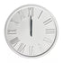 Whisper Clock White With Steel Grey Arms KCL311188 | Oak Furniture Store