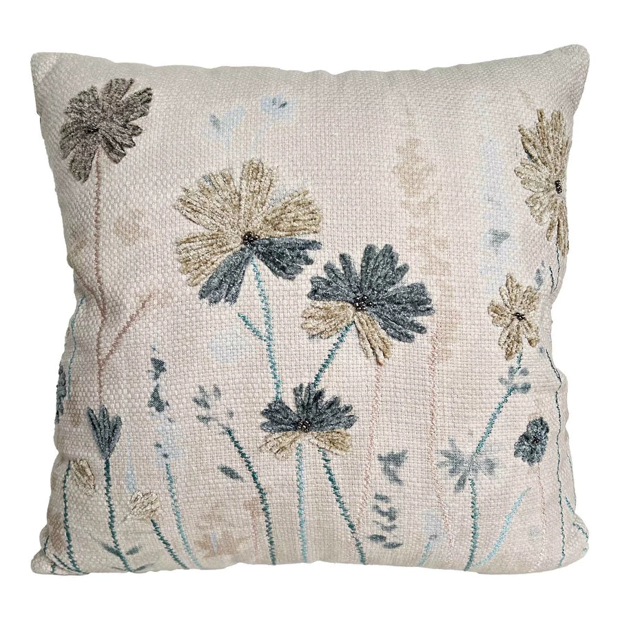 Wildflowers Embroidered Cushion 45X45CM K1068983