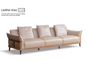 Williamson Genuine Leather Heritage Sofa - Oak Furniture Store