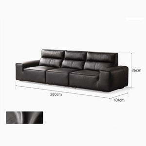 Wilson Genuine Leather Sofa - Oak Furniture Store