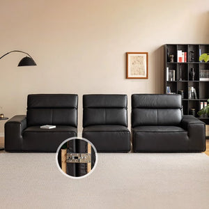 Wilson Genuine Leather Sofa - Oak Furniture Store