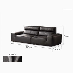 Wilson Genuine Leather Sofa - Oak Furniture Store