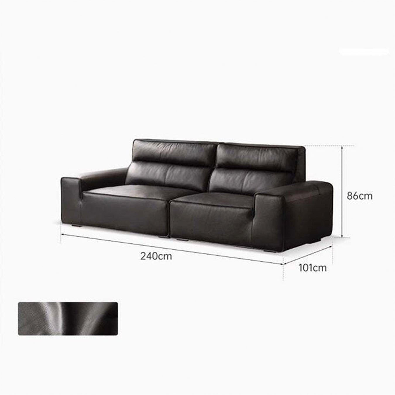 Wilson Genuine Leather Sofa | Oak Furniture Store