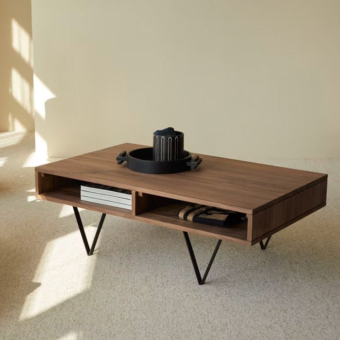 Wiltz Natural Solid Walnut Coffee Table