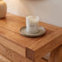 Solid oak entryway table with storage drawers for keys, accessories, and everyday essentials