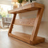 Solid oak console table for hallway, lounge room, entrance, and open-plan living spaces