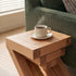 Zetland Natural Solid Oak Nest of Tables for living room, lounge, and small space styling
