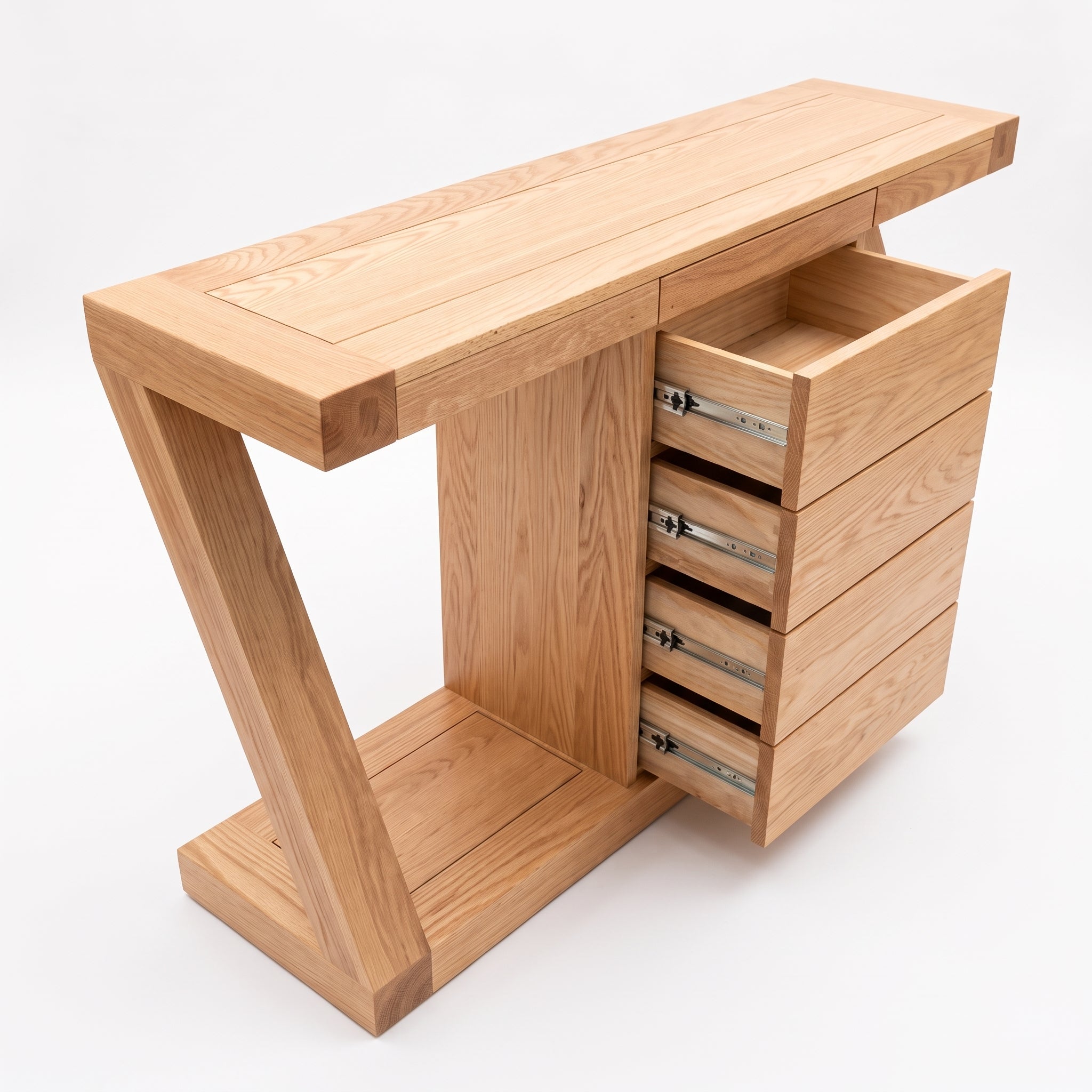 Solid oak sideboard cabinet with minimalist design for stylish dining and lounge room storage