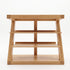 Natural oak small bookcase with modern timber structure for lounge room, bedroom, or study styling