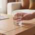 Natural oak coffee table with thick tabletop and sturdy solid wood frame