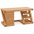 Solid oak desk with side drawer unit for home office organisation and everyday productivity