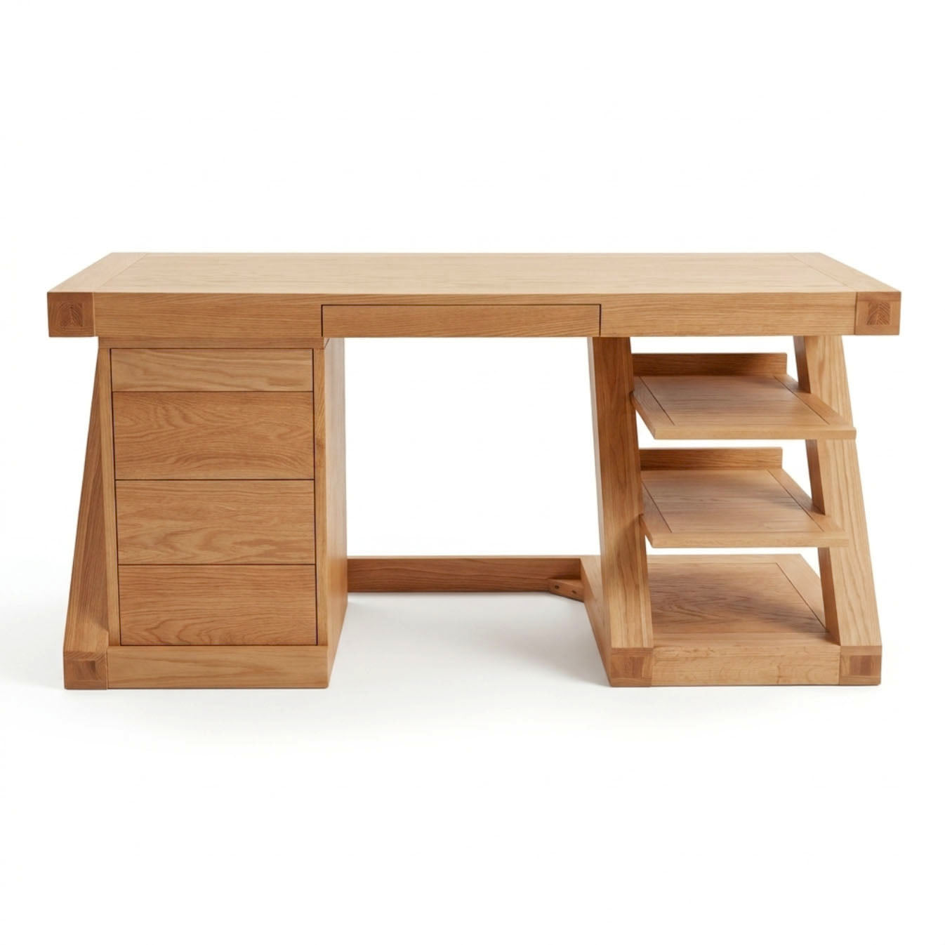 Zetland Natural Solid Oak Work Station for home office, study corner, and modern workspace styling