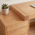 Zetland Natural Solid Oak Work Station with built-in drawers for organised home office storage