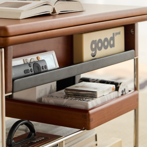 Znin Solid Boxwood Movable Coffee Table