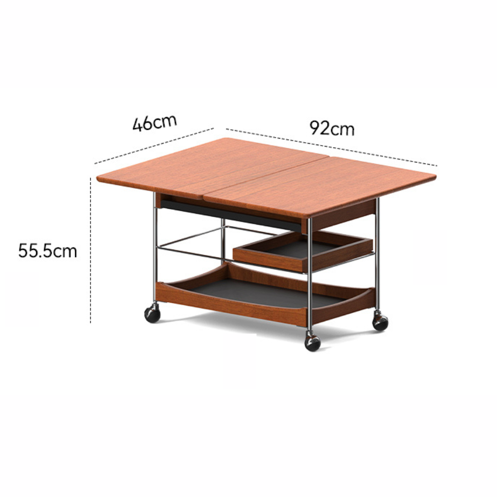Znin Solid Boxwood Movable Coffee Table