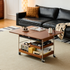 Znin Solid Boxwood Movable Coffee Table