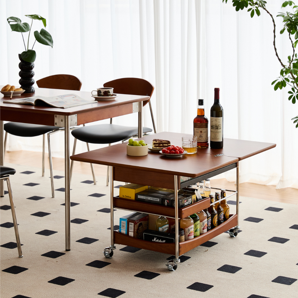 Znin Solid Boxwood Movable Coffee Table