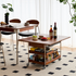 Znin Solid Boxwood Movable Coffee Table