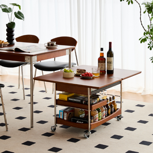 Znin Solid Boxwood Movable Coffee Table