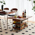 Znin Solid Boxwood Movable Coffee Table