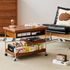 Znin Solid Boxwood Movable Coffee Table
