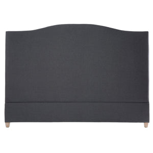 Annabel Linen Headboard In Grey – King - Oak Furniture Store & Sofas