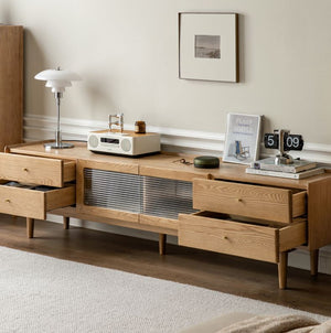 Beverley Natural Solid Oak TV Unit - Oak Furniture Store & Sofas
