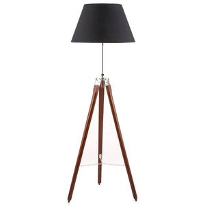 Black Shade Tripod Floor Lamp RTK1219 - Oak Furniture Store & Sofas