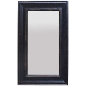 Black Solid Oak Mirror RCF8095 - Oak Furniture Store & Sofas
